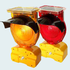 fully solar type b barricade light